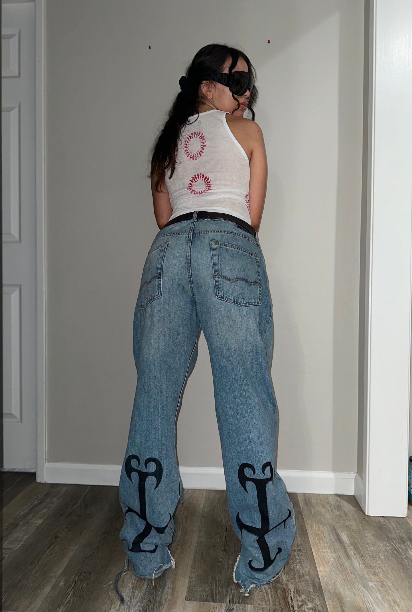 CROSS PRINT DENIMS